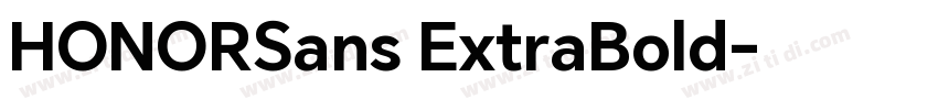 HONORSans ExtraBold字体转换